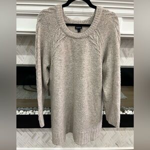 Torrid Beige Taupe Crew Neck Knit Tunic Length Sweater Size 2X / 18-20